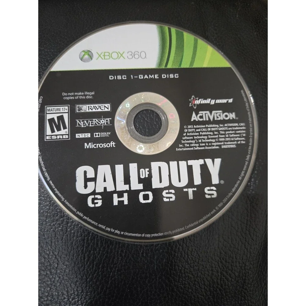 Call of Duty Ghosts Xbox 360 Video Game Disc 1- Disc Only